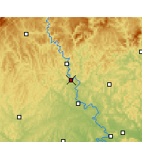 Nearby Forecast Locations - Langzhong - Mapa