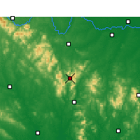 Nearby Forecast Locations - Mount Jigong - Mapa