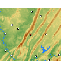 Nearby Forecast Locations - Linshui - Mapa