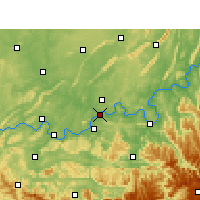 Nearby Forecast Locations - Luzhou - Mapa