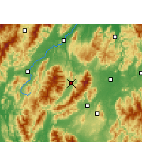 Nearby Forecast Locations - Guanyang - Mapa