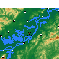 Nearby Forecast Locations - Wangjiang - Mapa