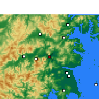 Nearby Forecast Locations - Linhai - Mapa