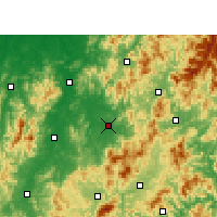 Nearby Forecast Locations - Lichuan - Mapa