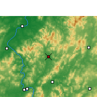 Nearby Forecast Locations - Xingguo - Mapa