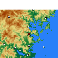 Nearby Forecast Locations - Luoyuan - Mapa