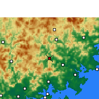 Nearby Forecast Locations - Anxi/ANH - Mapa