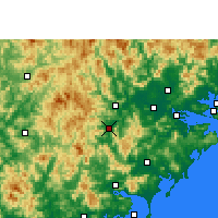 Nearby Forecast Locations - Pinghe - Mapa