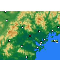 Nearby Forecast Locations - Jieyang - Mapa