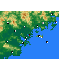 Nearby Forecast Locations - Denghai - Mapa