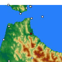 Nearby Forecast Locations - Tetuão - Mapa
