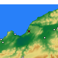Nearby Forecast Locations - Mostaganém - Mapa