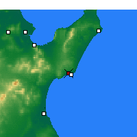 Nearby Forecast Locations - Nabeul - Mapa