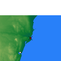 Nearby Forecast Locations - Melinde - Mapa