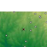 Nearby Forecast Locations - Ibadã - Mapa