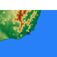 Nearby Forecast Locations - Tolanaro - Mapa