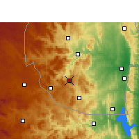 Nearby Forecast Locations - Hlatikulu - Mapa