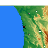 Nearby Forecast Locations - Lambert's Bay - Mapa