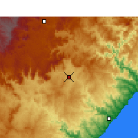 Nearby Forecast Locations - Mthatha - Mapa