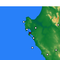Nearby Forecast Locations - Langebaan - Mapa