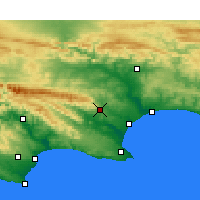 Nearby Forecast Locations - Uitenhage - Mapa