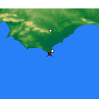 Nearby Forecast Locations - Cabo das Agulhas - Mapa