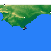 Nearby Forecast Locations - Struisbaai - Mapa