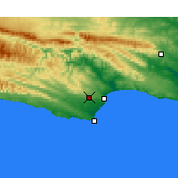 Nearby Forecast Locations - Humansdorp - Mapa