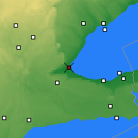 Nearby Forecast Locations - Burlington - Mapa