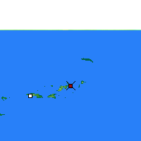 Nearby Forecast Locations - Tortola - Mapa