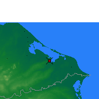 Nearby Forecast Locations - Puerto Lempira - Mapa