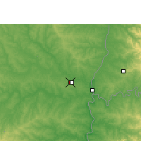 Nearby Forecast Locations - Aeroporto Internacional Guaraní - Mapa