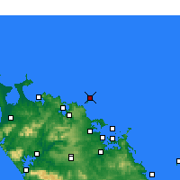 Nearby Forecast Locations - Cavalli Islands - Mapa