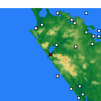 Nearby Forecast Locations - Opononi - Mapa