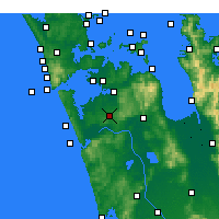 Nearby Forecast Locations - Pukekohe - Mapa