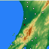 Nearby Forecast Locations - Levin - Mapa