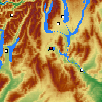 Nearby Forecast Locations - Omarama - Mapa