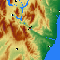 Nearby Forecast Locations - Kurow - Mapa