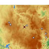 Nearby Forecast Locations - Bathurst - Mapa