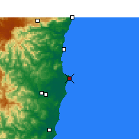 Nearby Forecast Locations - South West Rocks - Mapa