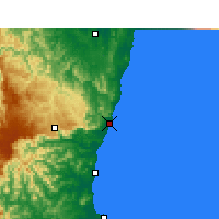Nearby Forecast Locations - Coffs Harbour - Mapa
