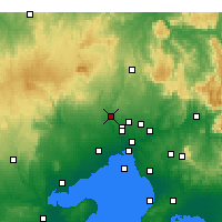 Nearby Forecast Locations - Aeroporto de Melbourne - Mapa