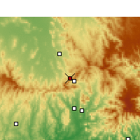 Nearby Forecast Locations - Munureundi Gap Aws - Mapa