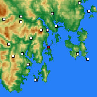 Nearby Forecast Locations - Bull Bay - Mapa
