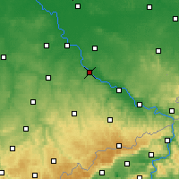 Nearby Forecast Locations - Meissen - Mapa