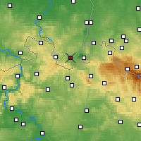 Nearby Forecast Locations - Zittau - Mapa