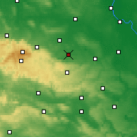 Nearby Forecast Locations - Quedlimburgo - Mapa