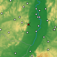 Nearby Forecast Locations - Neustadt na Estrada do Vinho - Mapa