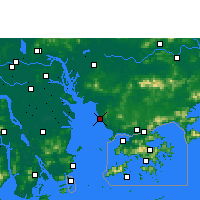 Nearby Forecast Locations - Shenzhen AP - Mapa