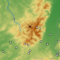 Nearby Forecast Locations - Gérardmer - Mapa